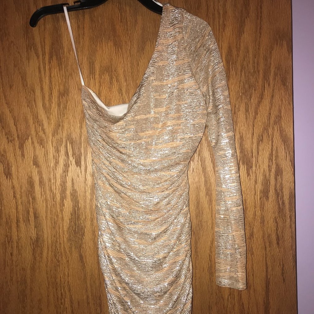 Silver + Cream Dress